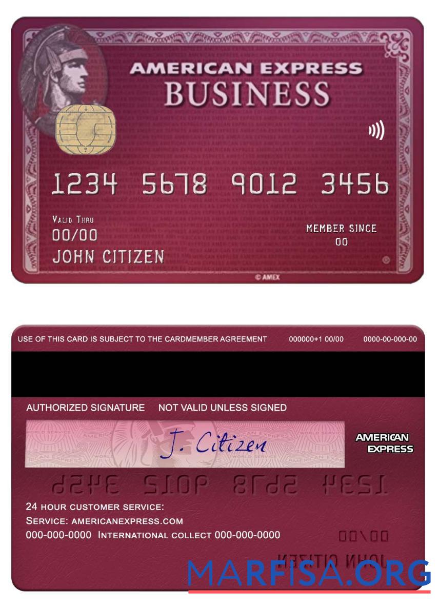 Printable USA BB&T Corp. bank amex business plum card download for verification